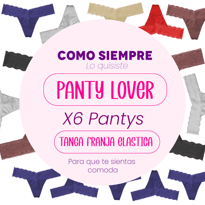 Pack x 6 Tangas Colores Surtidos