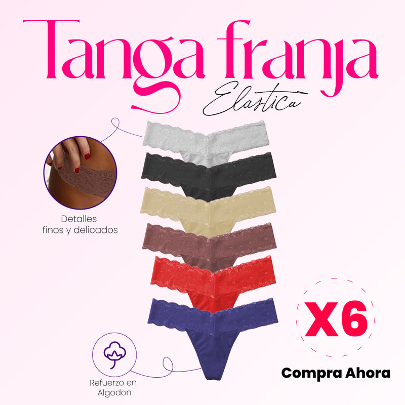 Pack x 6 Tangas Colores Surtidos